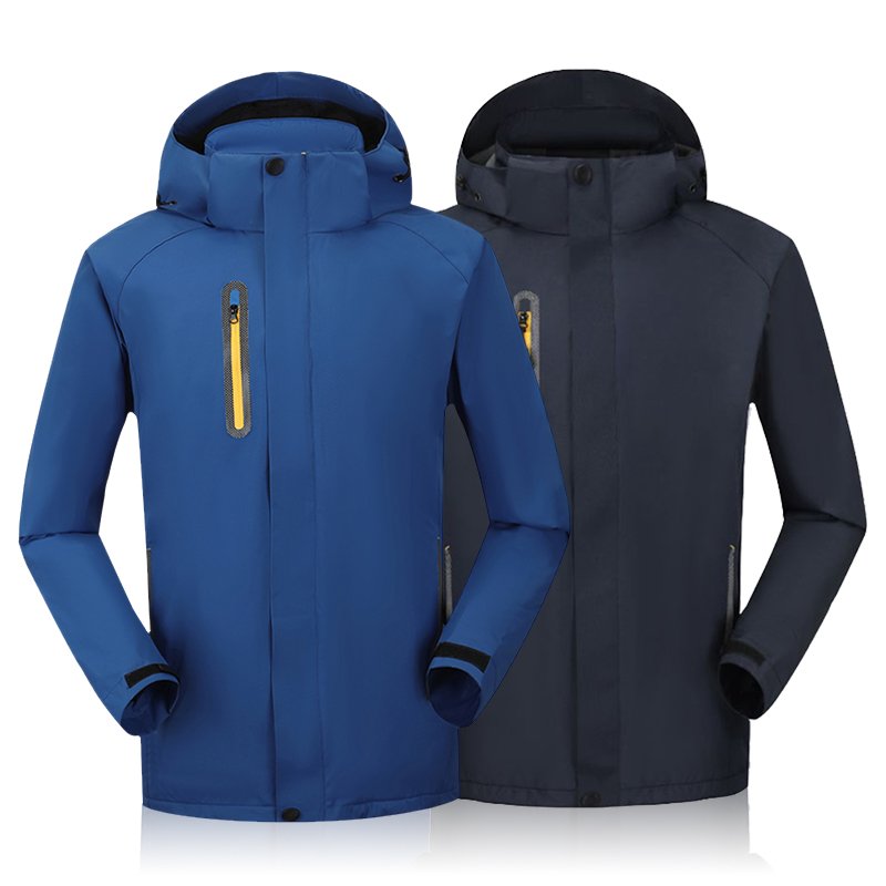 Custom men's polyester reflective winter windbreaker jacket vintage waterproof sports outdoor plus size Men's Jackets With Logo