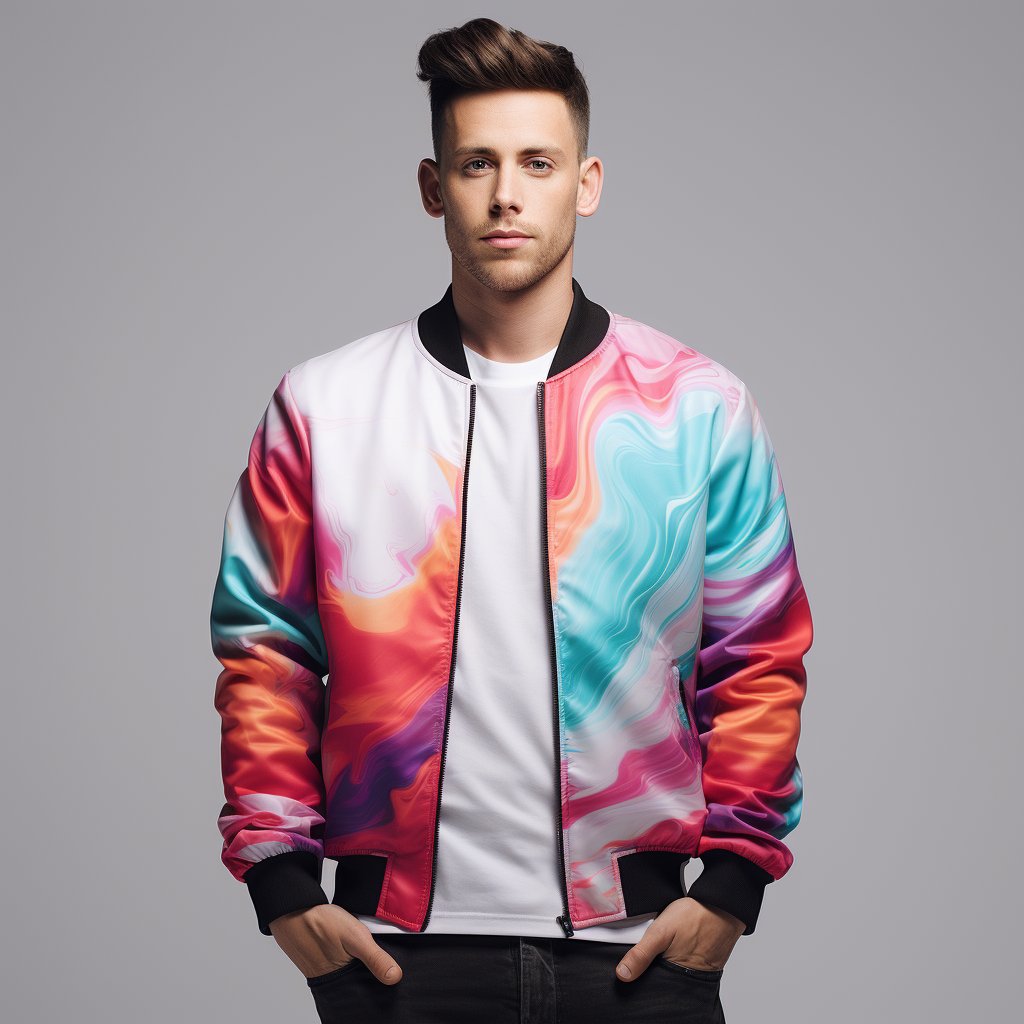 Aibort Custom Wholesale Sublimation Wholesale Casual Streetwear Mens Jackets Bomber Jacket Spring Autumn Jacket For Men//