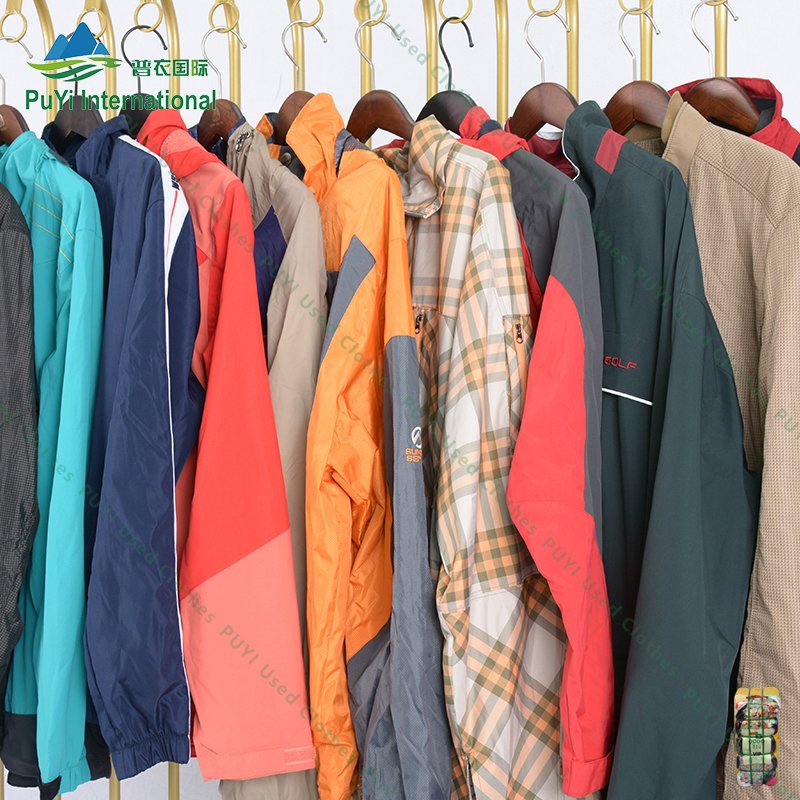 Fashion new men's jacket branded used clothes bales mixed used clothing from China