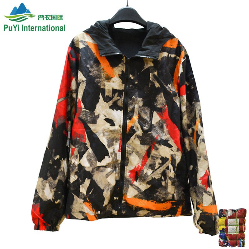 Fashion new men's jacket branded used clothes bales mixed used clothing from China