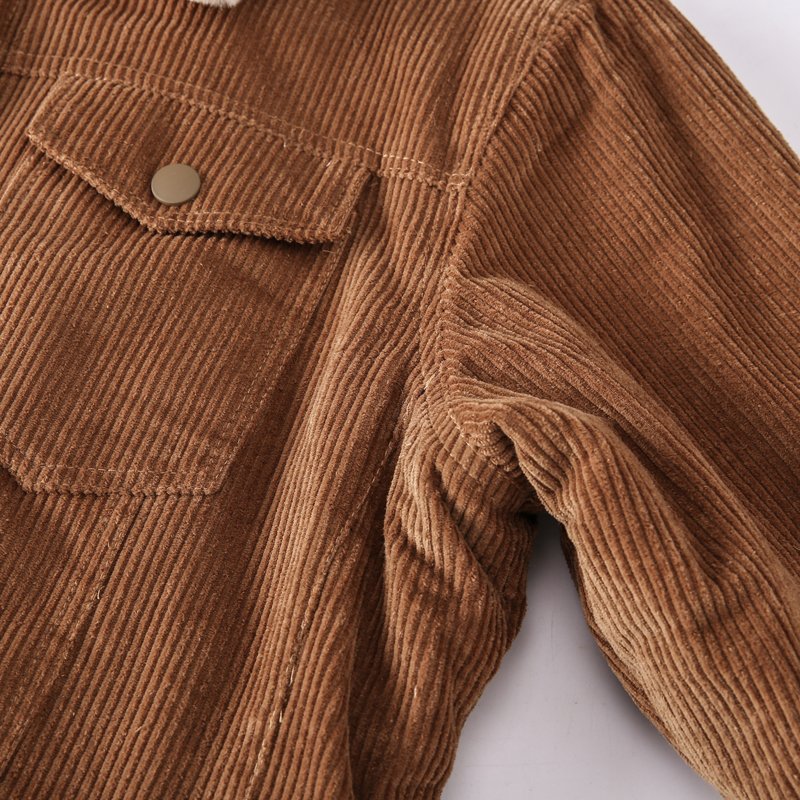 CARANFIER Men Jacket 100% Best Selling Men's Corduroy Casual Fleece Warm Outdoor Winter Quilted Coats Wholesale Free LOGO OEM