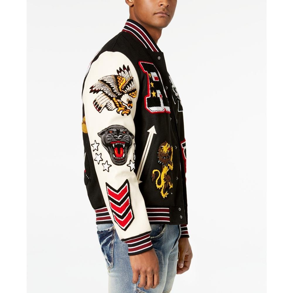 Embroidery Custom Logo Oem Vintage Winter Outdoor Coat Sports Bomber Letterman College Plus Size Baseball Jackets