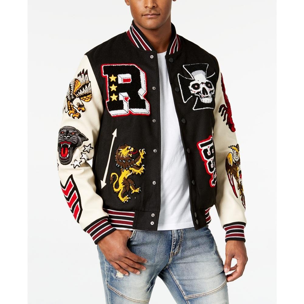 Embroidery Custom Logo Oem Vintage Winter Outdoor Coat Sports Bomber Letterman College Plus Size Baseball Jackets