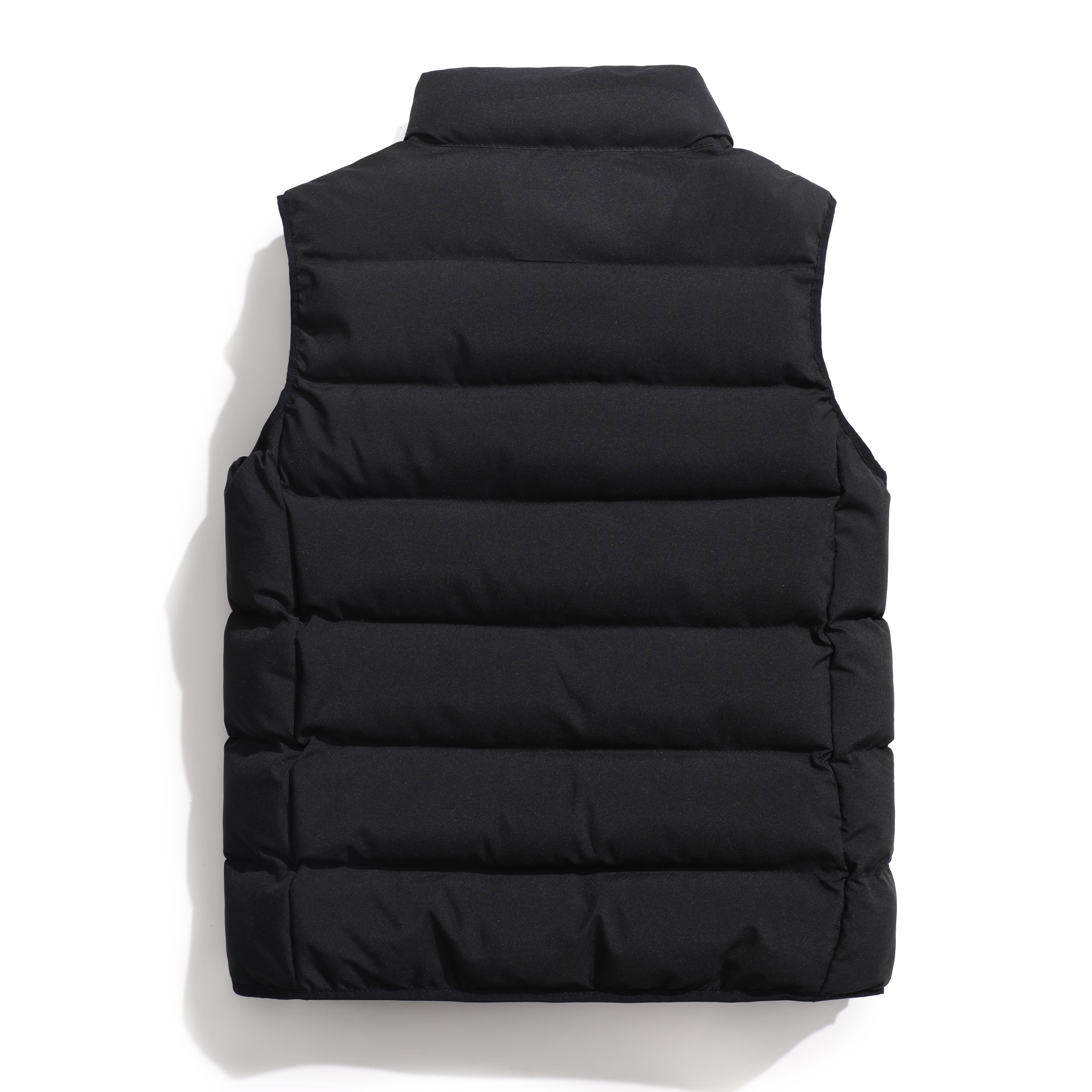 Custom Logo Printing New Men's Waistcoats Man Blank Plain Casual Basic Winter Sleeve Jacket for men's vest jackets & coats
