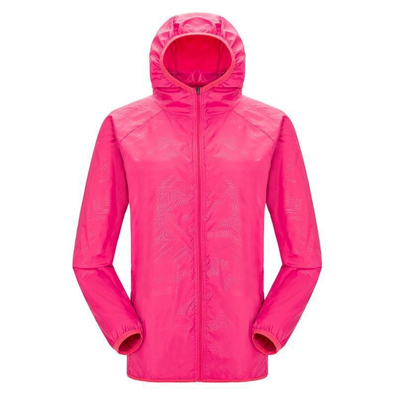 PASUXI Fashion Men's Light Running Hiking Outdoor Jacket Waterproof with Hood Windbreaker Pullover Coats Hoodie