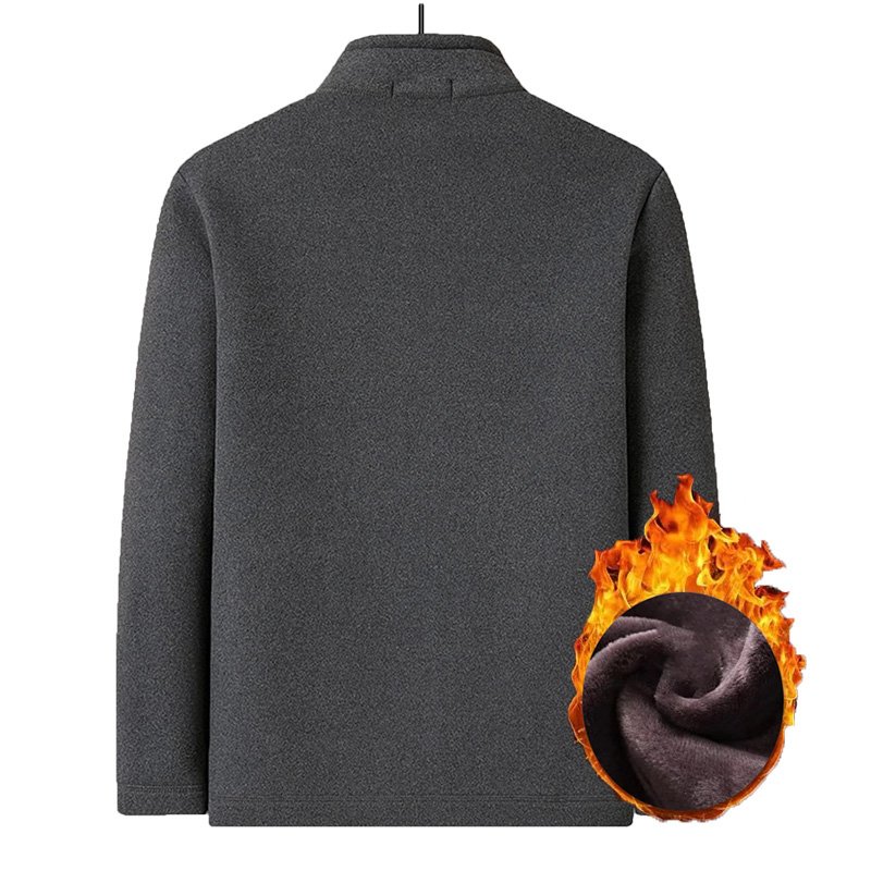 Asian size autumn clothes for middle-aged men newly designed windproof outerwear Casual Warmer fleece Winter Jacket for men