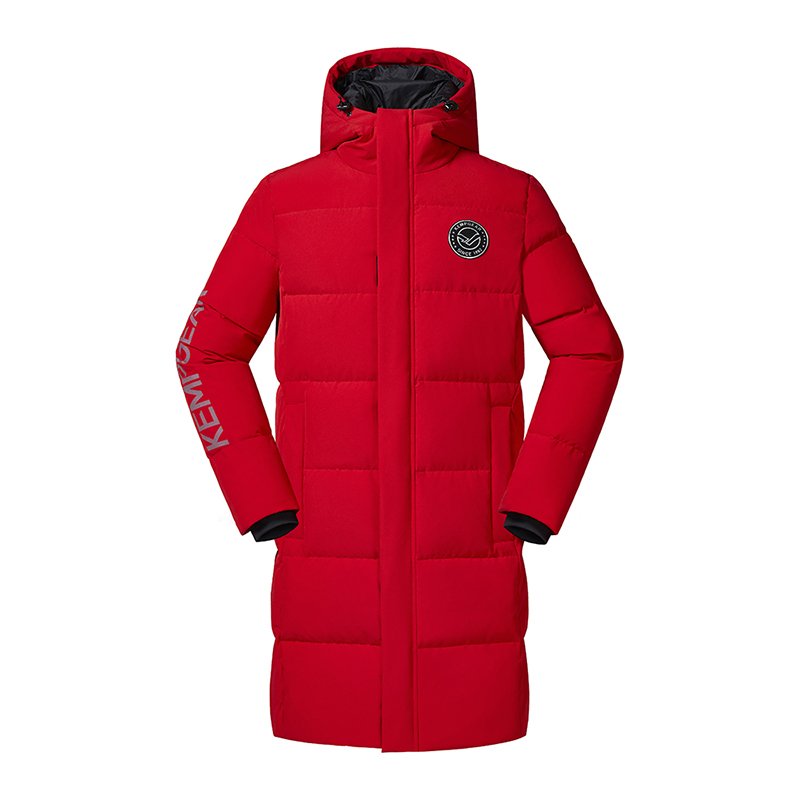 Men's Winter Padded Long Thicken Jacket Quilted Puffer Down Men's Jacket With Hood