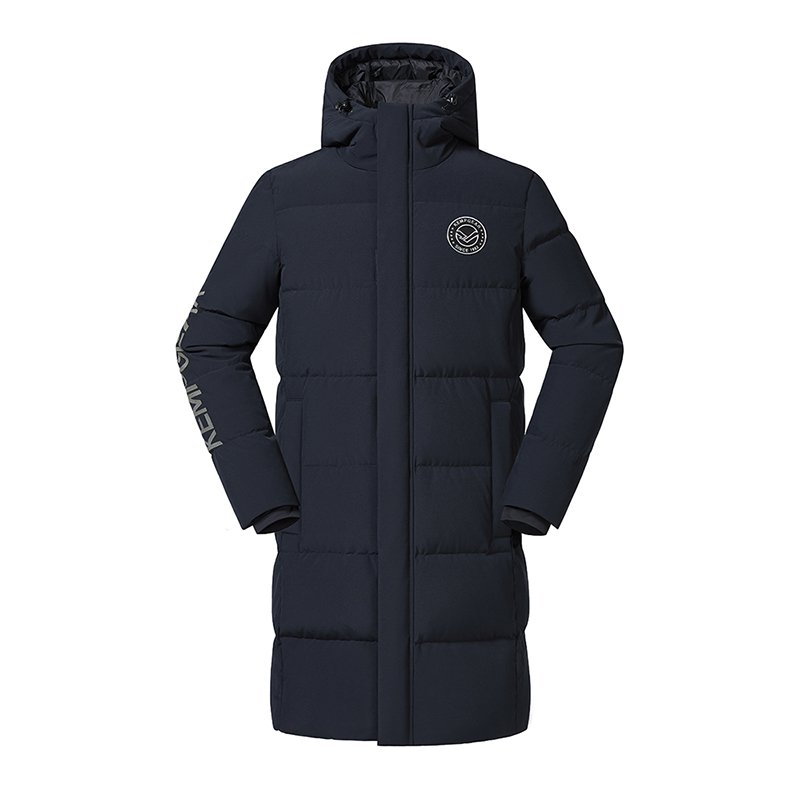 Men's Winter Padded Long Thicken Jacket Quilted Puffer Down Men's Jacket With Hood