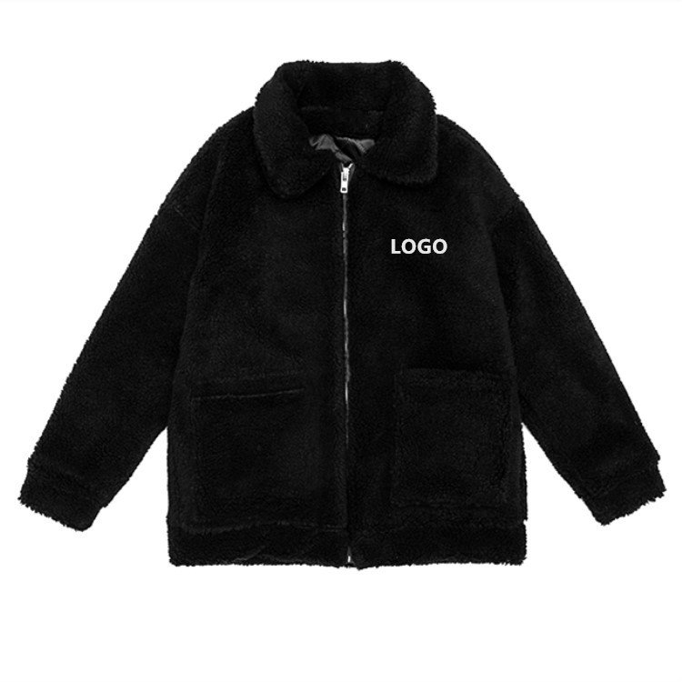 Best Quality Unisex Custom Logo Winter Christmas Collection Made China Wool Fabric Sherpa Polar Fleece men's Jacket
