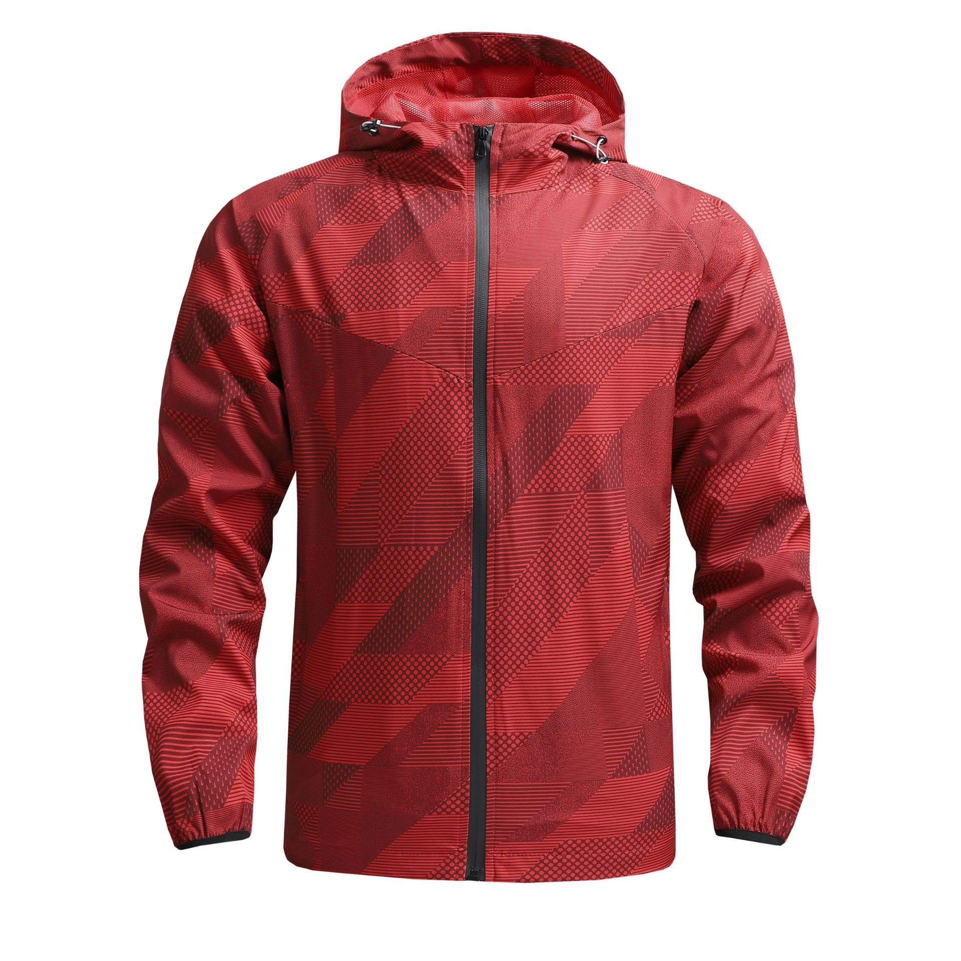 Wholesale Custom Outdoor Jacket Zipper Jacket Casual Loose Outdoor Sport Hooded Men'S Jacket
