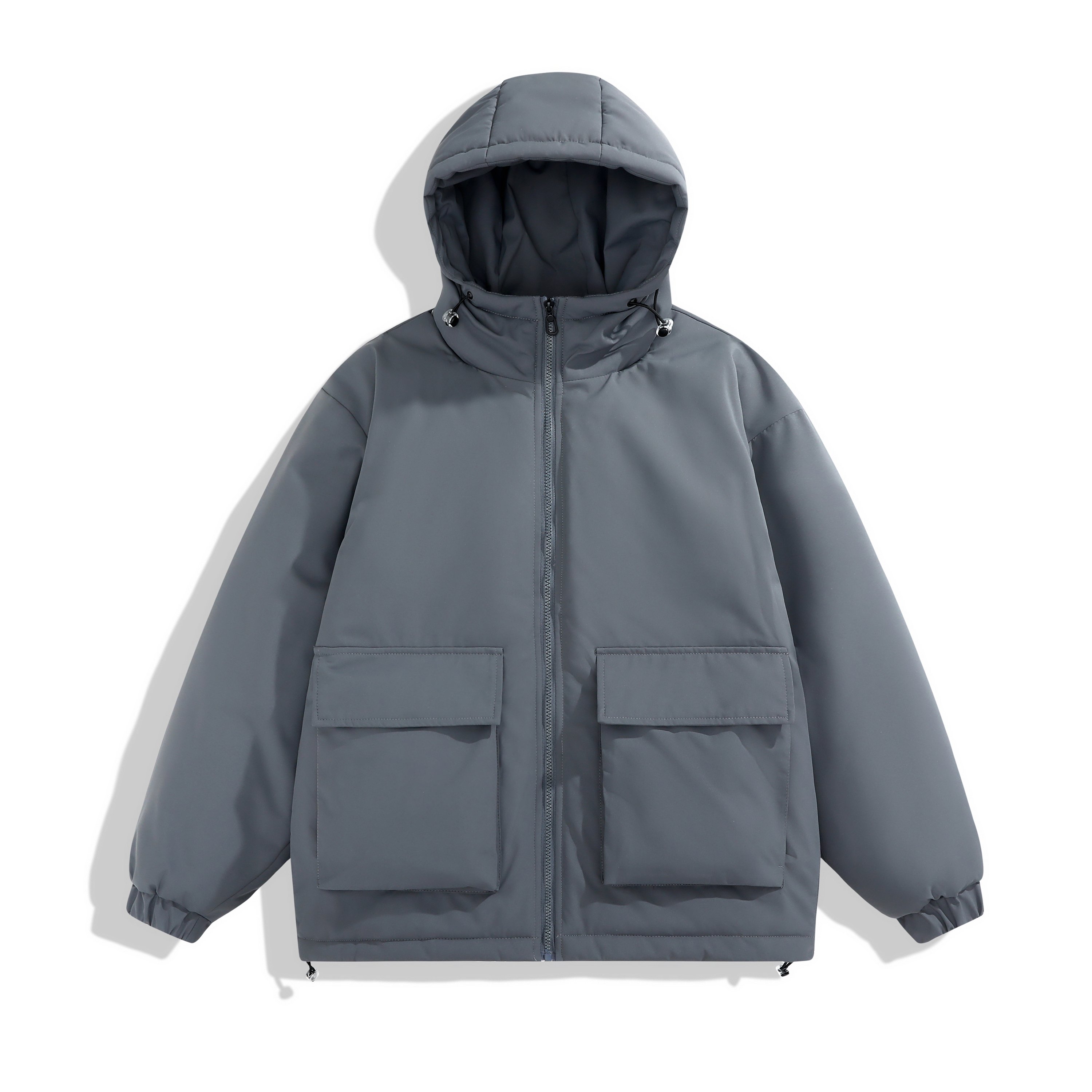 Cheap Light Warm Duck Feather Custom Logo Nylon Black Hooded Winter Bubble Down Puffer Jackets Coat for Men