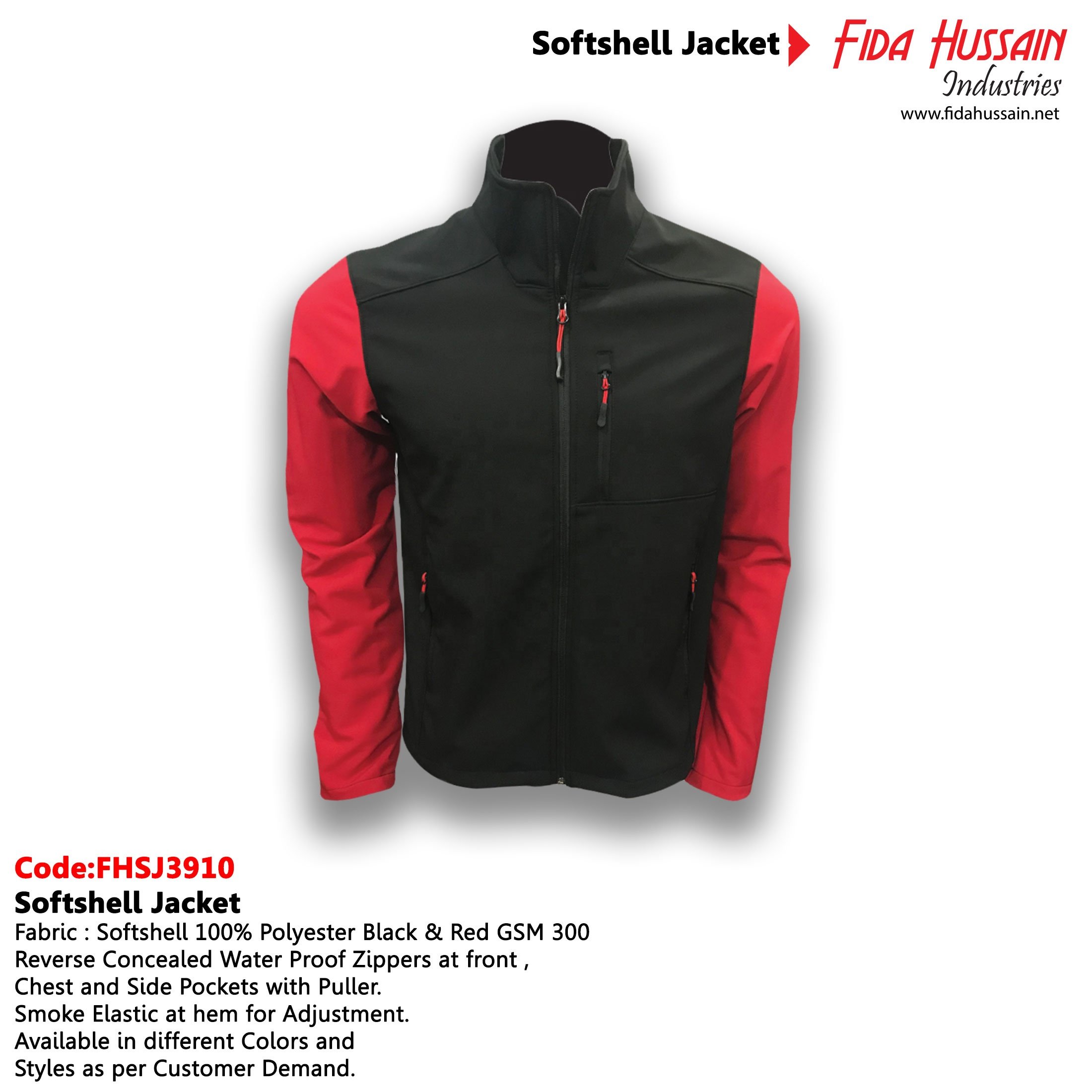 Best Quality Soft shell Jacket For Men Wholesale Clothing Custom Mens Waterproof Softshell Jacket Red & Black jacket Soft Shell