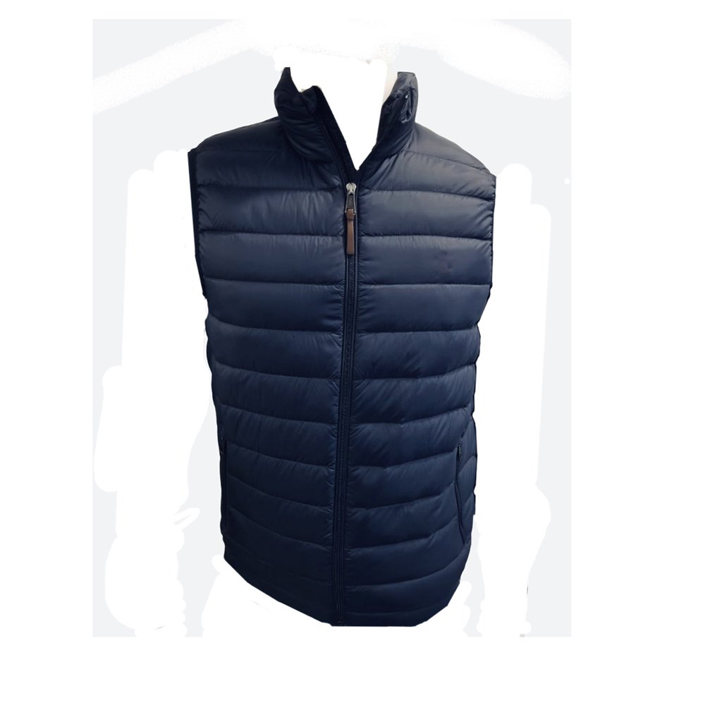 High Quality Men's Winter Outdoor Quilted Puffer Jacket Stand Collar Padded Sleeveless Casual Work Style in Multiple Colors