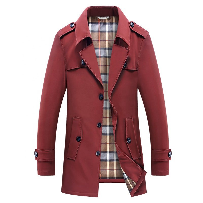 Fashion men's jacket autumn wears trench coat for men wholesales