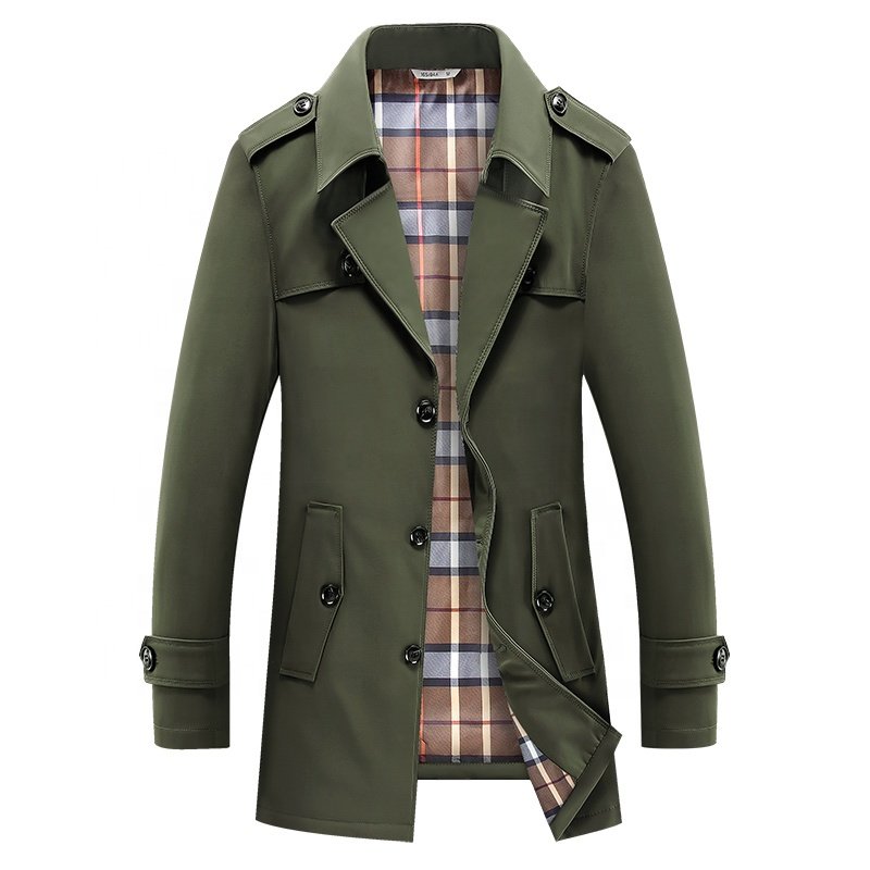 Fashion men's jacket autumn wears trench coat for men wholesales