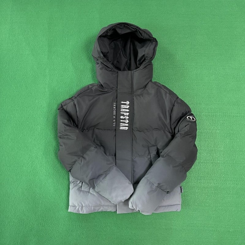 Trapstar London Embroidery Jacket Men Autumn and Winter Down Jacket Men's Clothing Outdoor Warm Tops Thick Hoodie