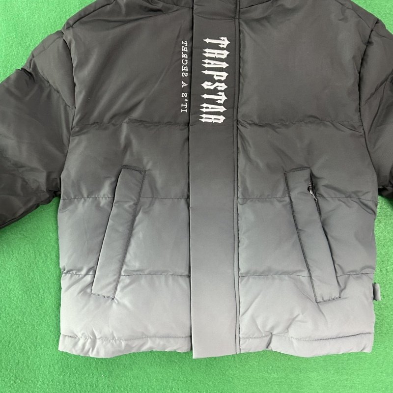 Trapstar London Embroidery Jacket Men Autumn and Winter Down Jacket Men's Clothing Outdoor Warm Tops Thick Hoodie