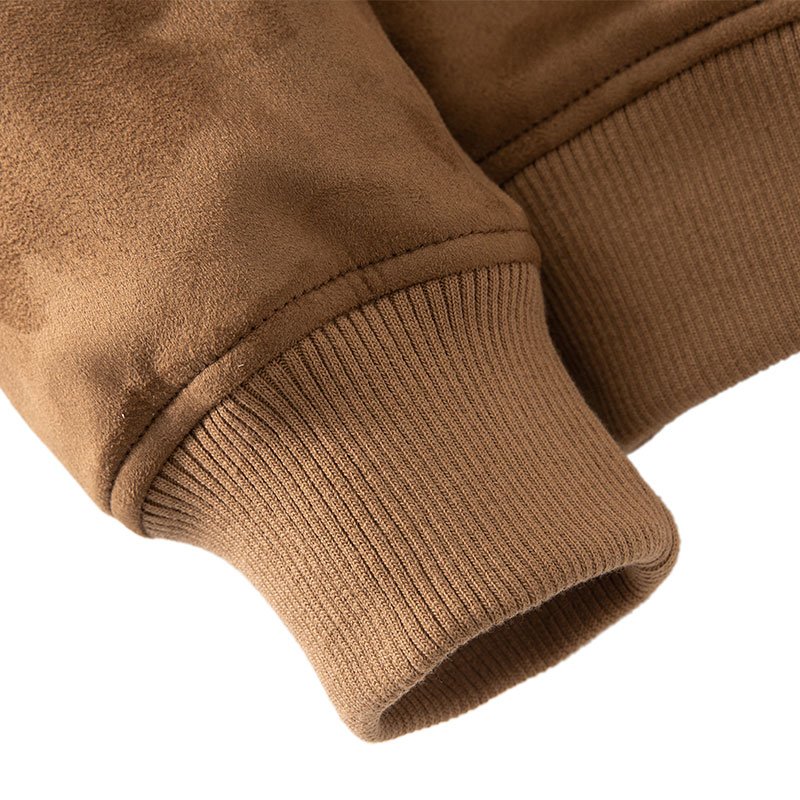 Retail wholesale new fashion men's slim fit jacket warm brown leather cotton padded male jacket