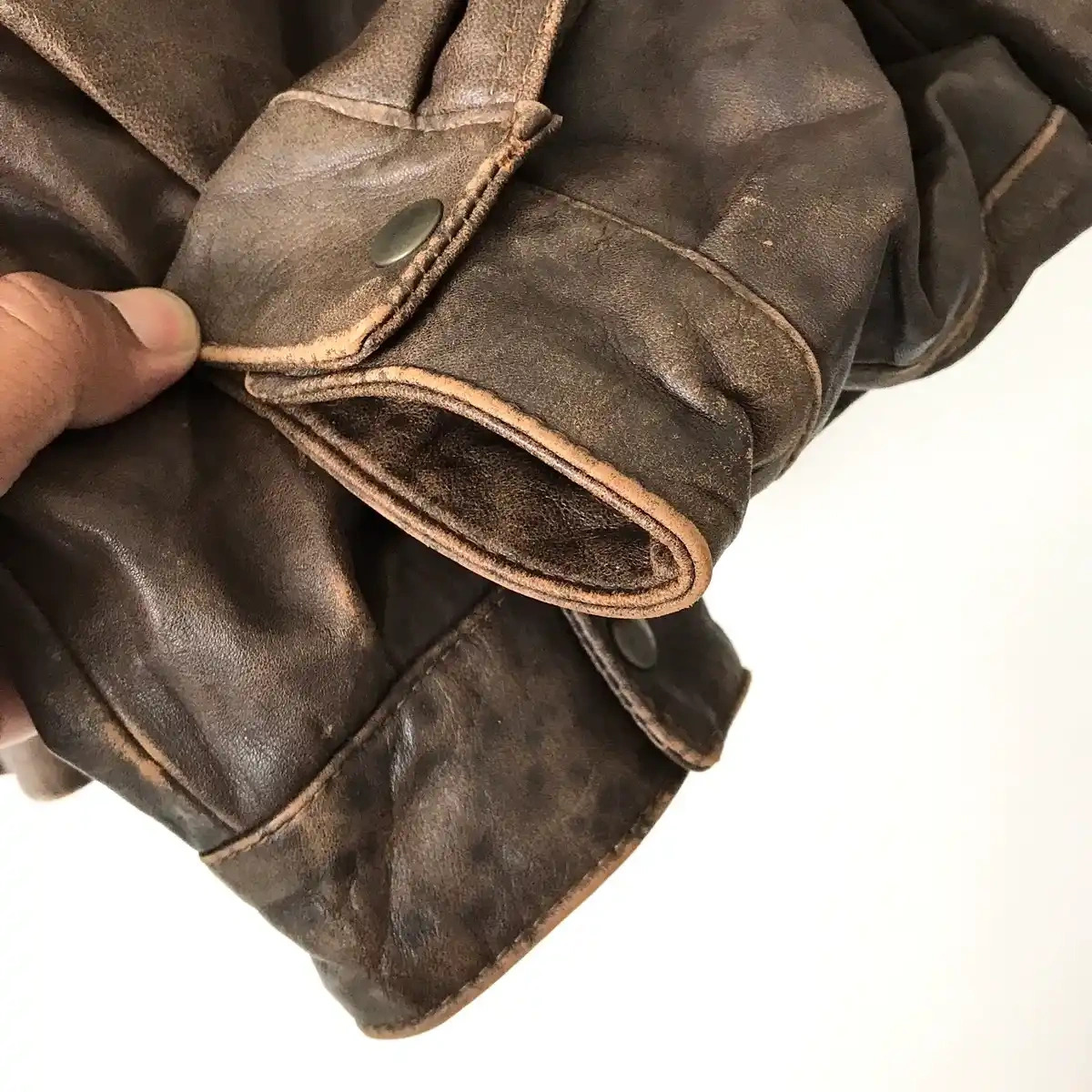 Custom High Street Unisex Authentic Vintage 90s Genuine Leather Loose Fit Windbreaker Men's Jackets
