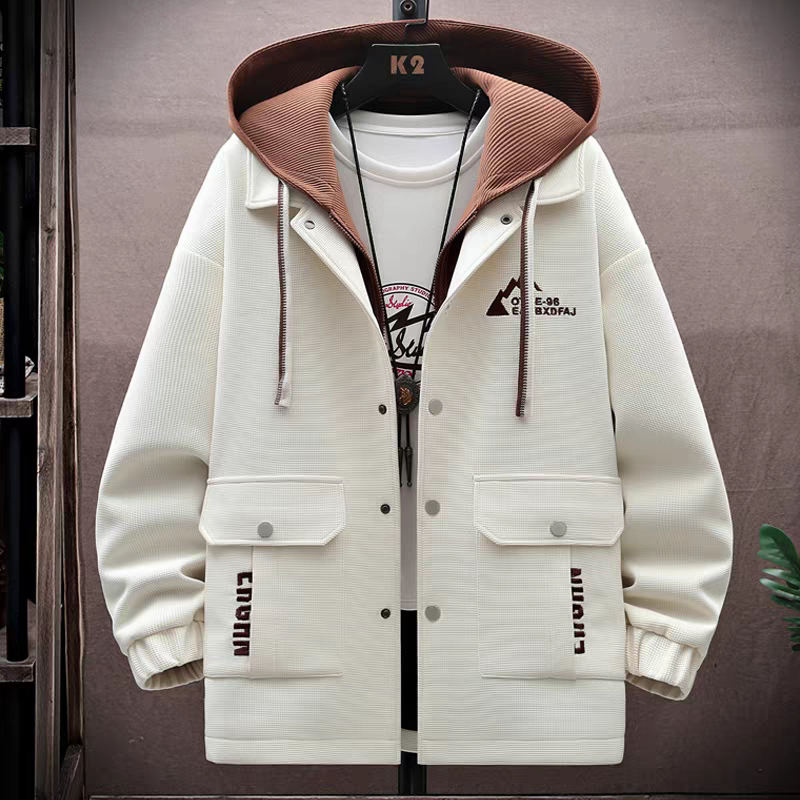 European and American men's jackets spring autumn winter hoodies casual style fashionable street zipper men's jackets wholesale