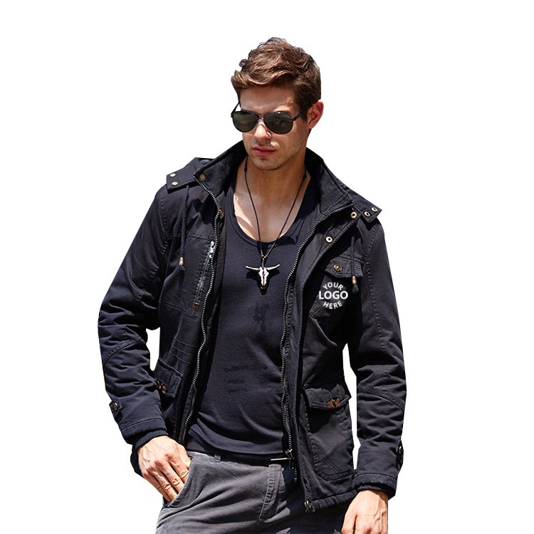Hot selling casual parka jackets windproof warm windbreaker coat mens hooded outdoor jackets