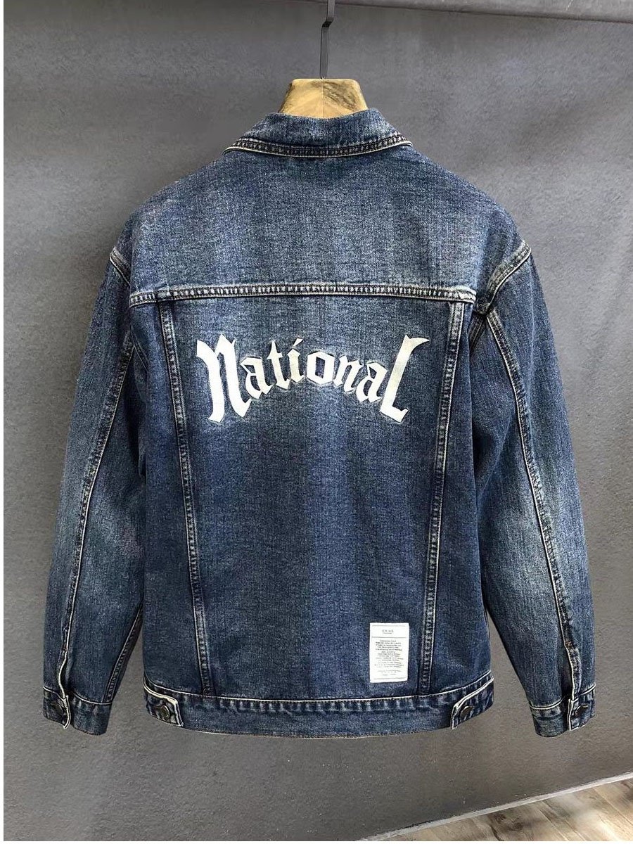 Jacket Denim Man Wholesale Custom Men Outdoor Wear Ripped Denim Jacket Plus Size Men's Jackets
