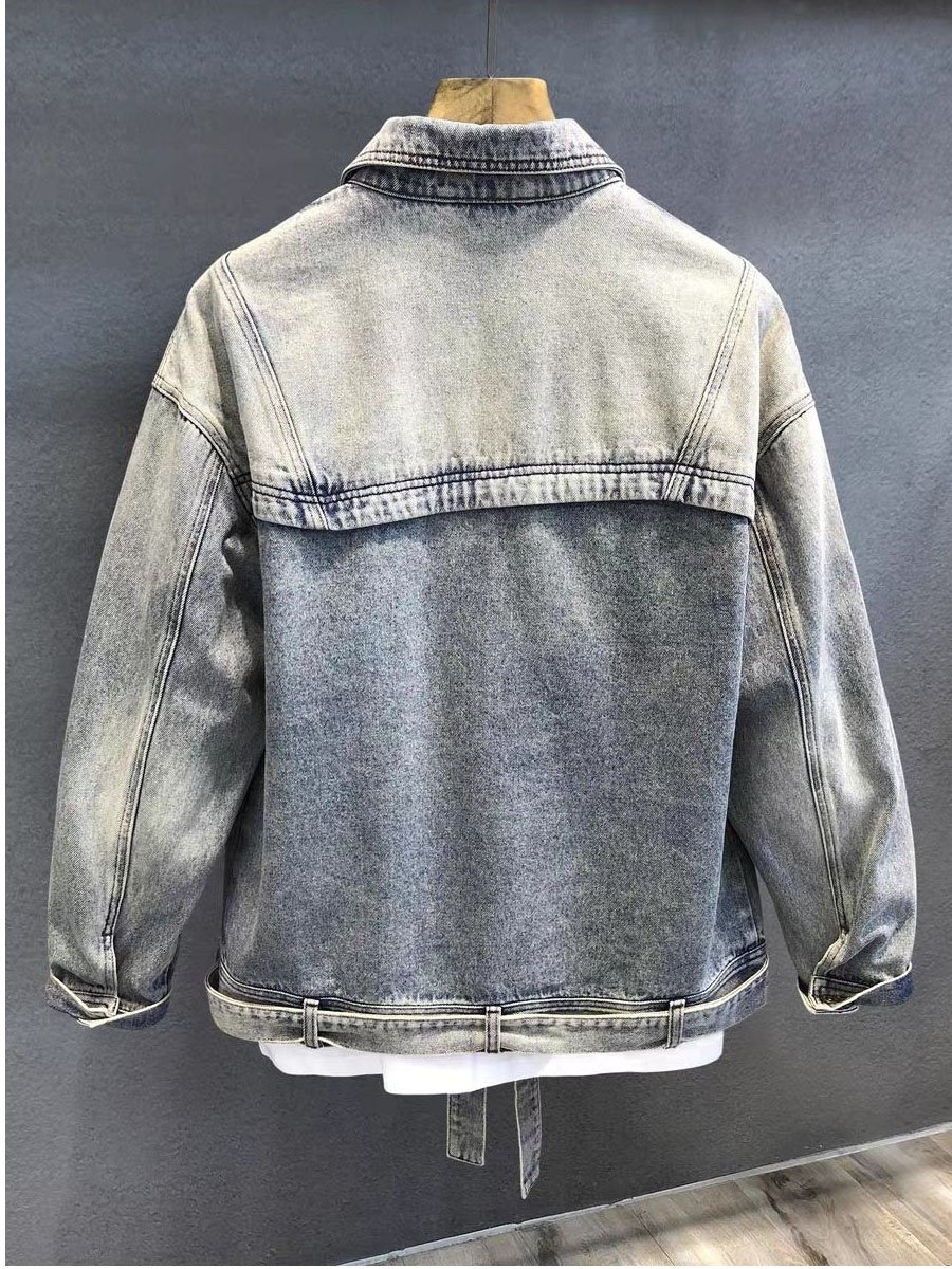 Jacket Denim Man Wholesale Custom Men Outdoor Wear Ripped Denim Jacket Plus Size Men's Jackets