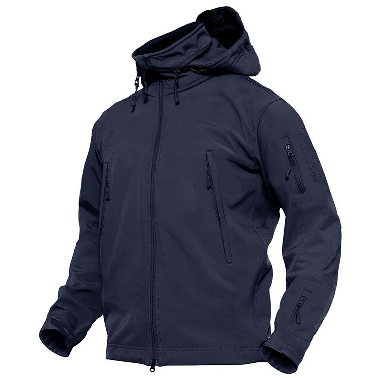New Premium Quality Custom Design Winter Work Men's Waterproof Two Pockets Soft Shell Jacket Low Price