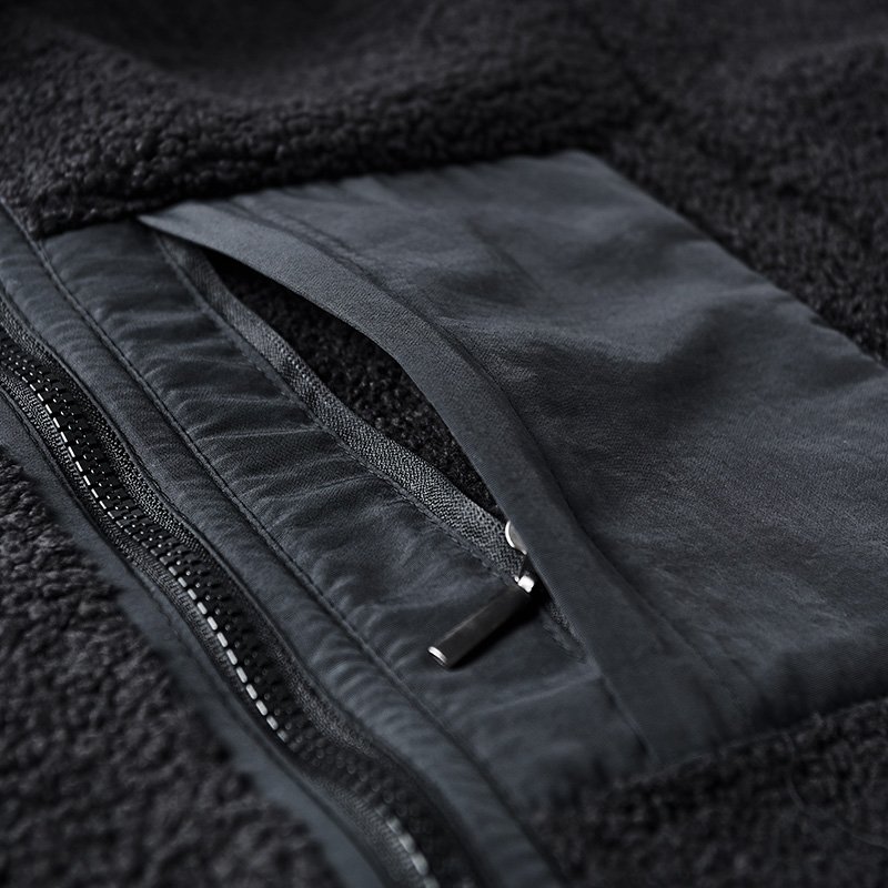 Custom Logo Wholesale Man Long Sleeve Add Velvet Thick Double-sided Velvet To Keep Warm Winter Micro Polar Fleece Men's Jacket