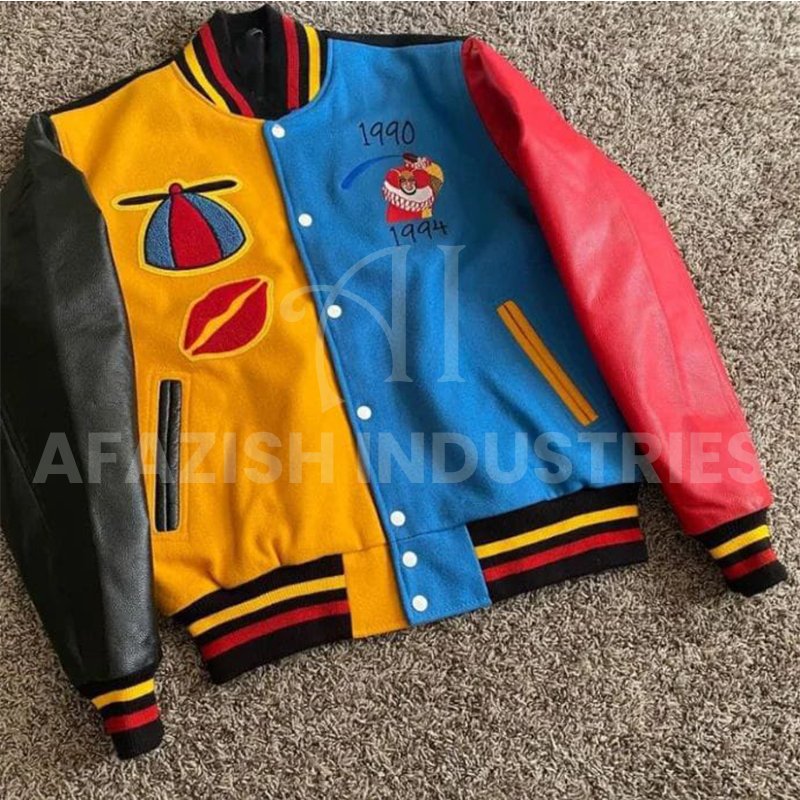 Custom Embroidery Chenille Patches Varsity Bomber Letterman College Plus Size baseball varsity Jackets leather sleeves