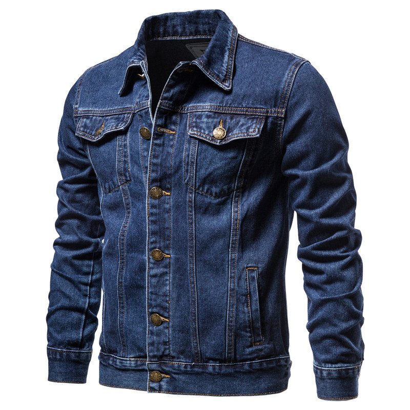 Spring High Quality Classic Slim Men's Denim jacket Plus Size Fashion Casual Cardigan Coat Wholesale