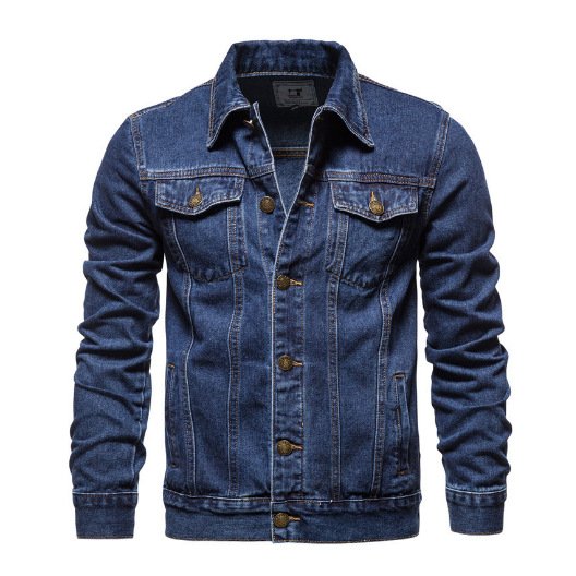 Spring High Quality Classic Slim Men's Denim jacket Plus Size Fashion Casual Cardigan Coat Wholesale