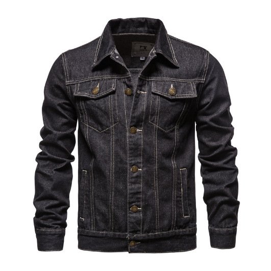 Spring High Quality Classic Slim Men's Denim jacket Plus Size Fashion Casual Cardigan Coat Wholesale