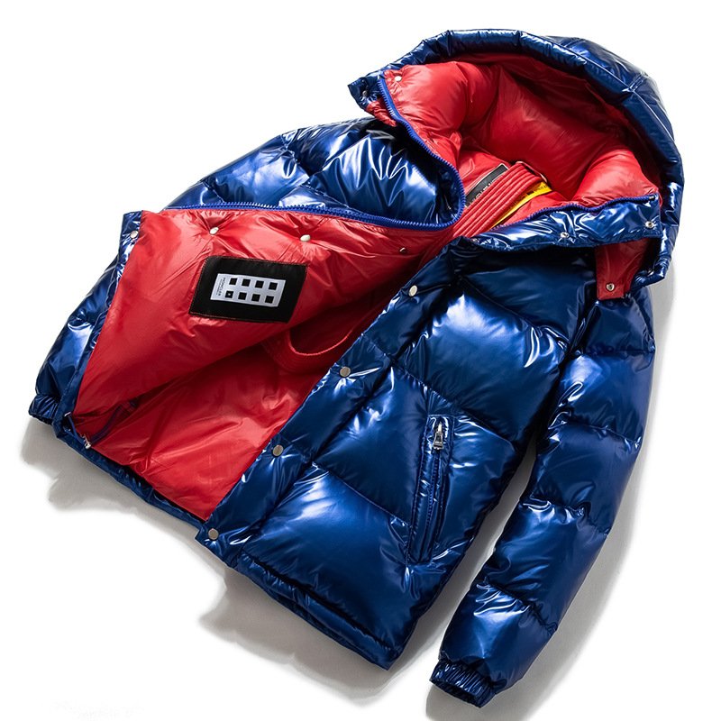 Factory wholesale new glossy 86%~90% duck down warm loose casual men's winter down jacket for outdoor