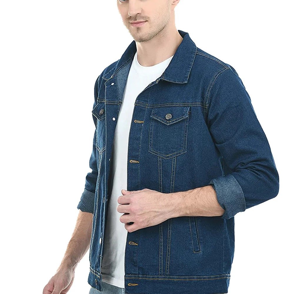 Bestselling Professional Denim Jackets for Men Casual Style Material Winter Season Custom Logo Printed High Quality Cheap Price
