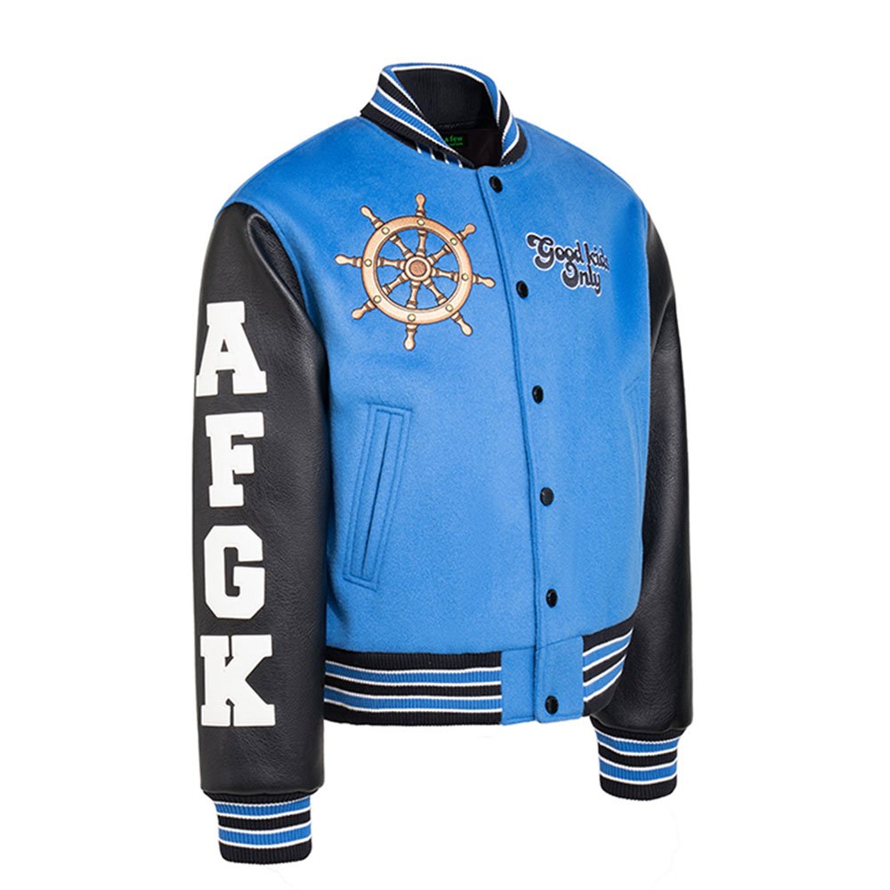 High Street Unisex Wool Baseball Varsity Jacket Letter Embroidery Patchwork Design Long College Fashion Winter Men Women's Style
