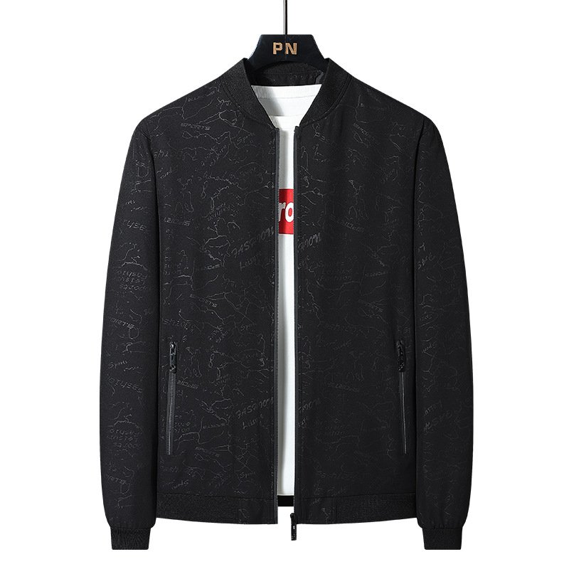 New 2024 Men's Jacket Large size spring/fall thin coat Men's baseball casual men's wear jacket