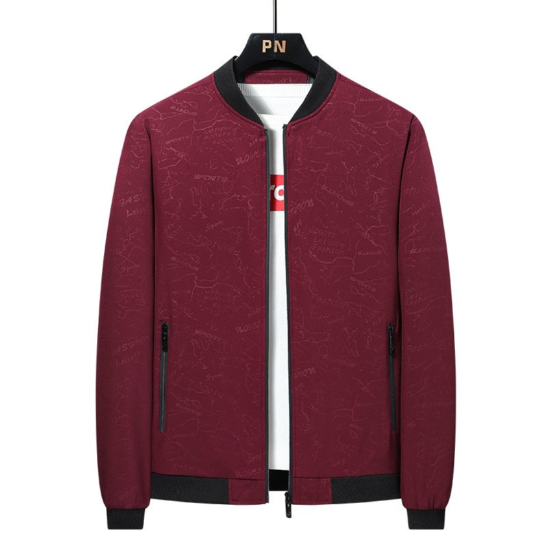 New 2024 Men's Jacket Large size spring/fall thin coat Men's baseball casual men's wear jacket