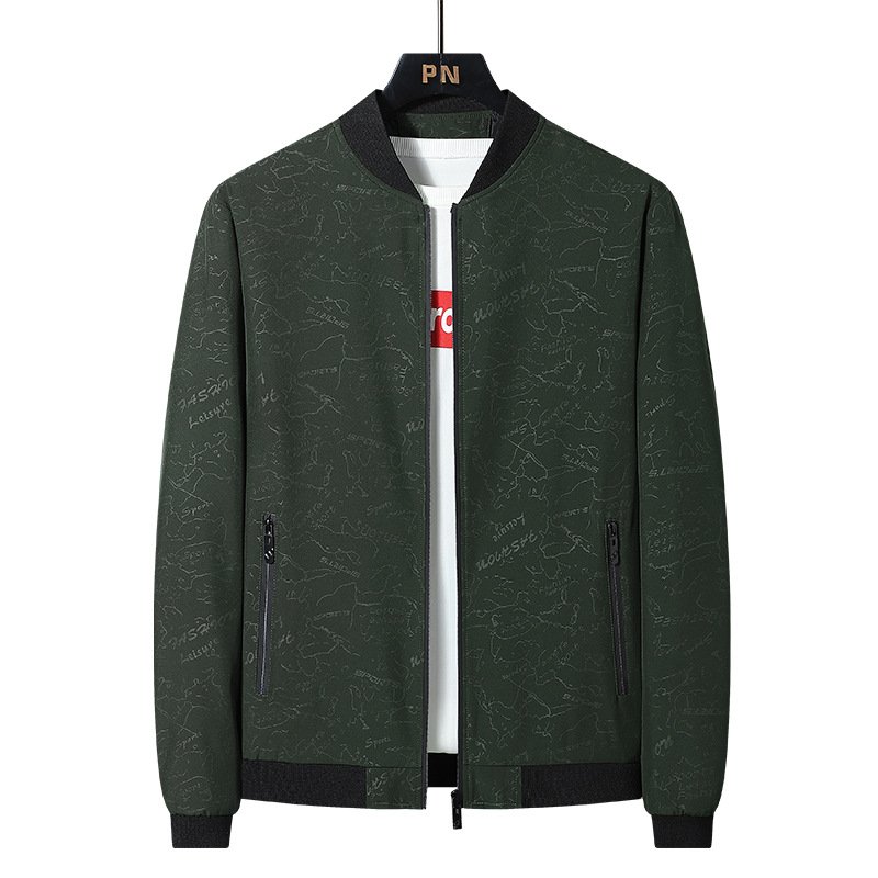 New 2024 Men's Jacket Large size spring/fall thin coat Men's baseball casual men's wear jacket