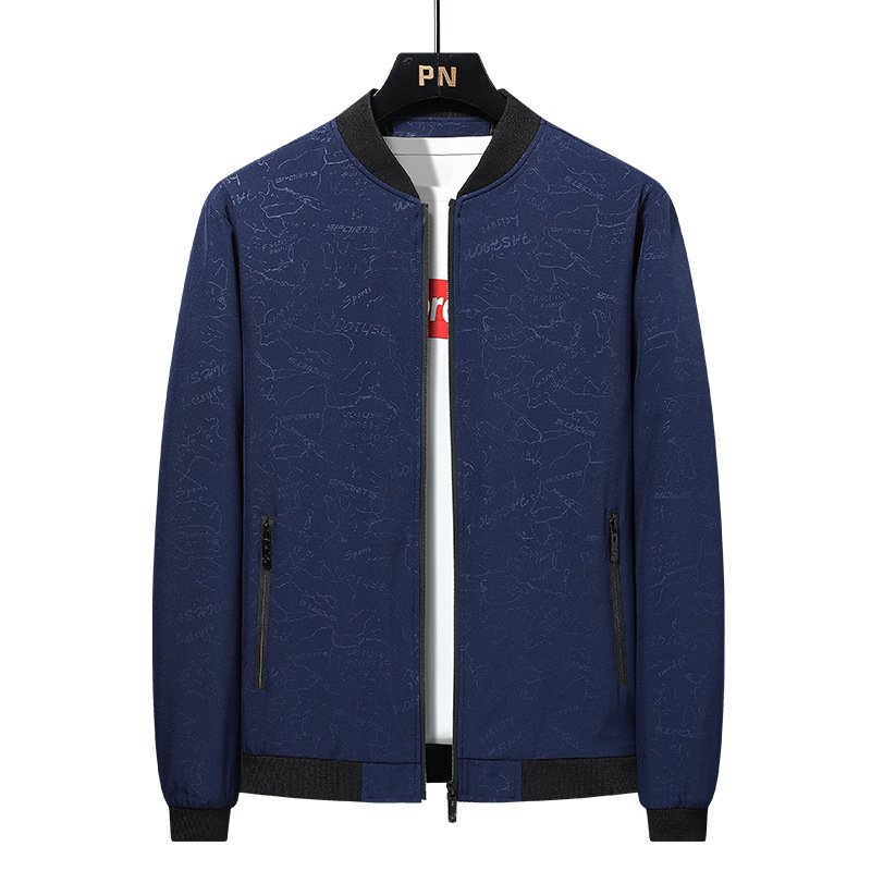 New 2024 Men's Jacket Large size spring/fall thin coat Men's baseball casual men's wear jacket