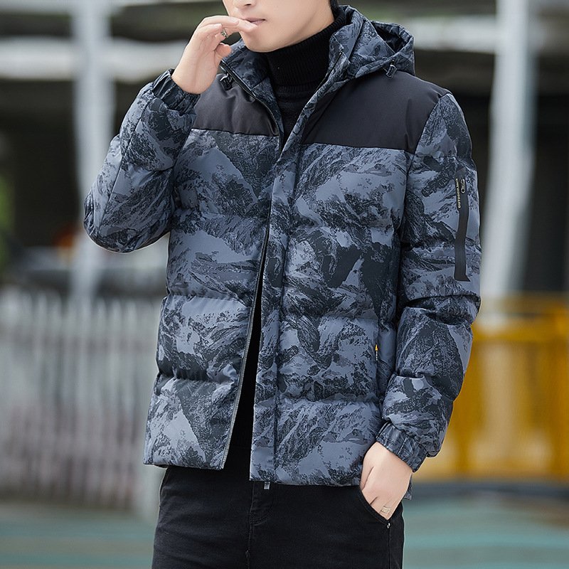 Mens Clothing Winter Men's Jacket Fashion Cotton Warm Parkas Coats Casual Outwear Windbreaker Down Thermal Hooded Jackets