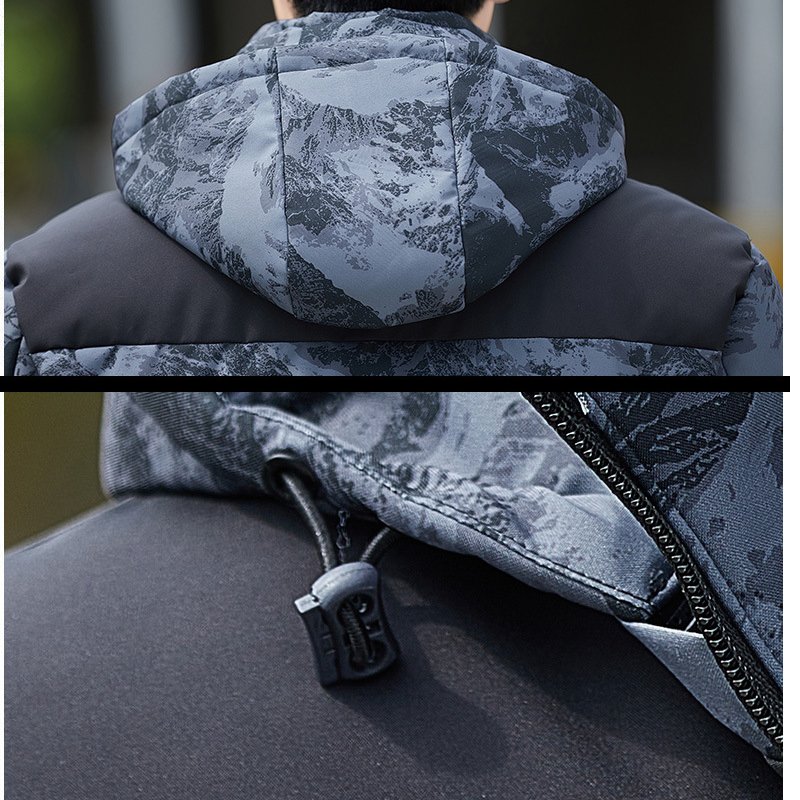 Mens Clothing Winter Men's Jacket Fashion Cotton Warm Parkas Coats Casual Outwear Windbreaker Down Thermal Hooded Jackets