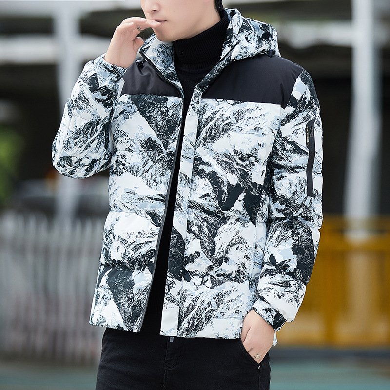 Mens Clothing Winter Men's Jacket Fashion Cotton Warm Parkas Coats Casual Outwear Windbreaker Down Thermal Hooded Jackets