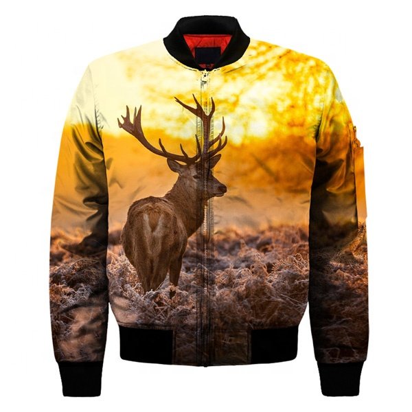 Wholesale Men's Regular Sleeve Jackets Windbreaker Men's Cotton Jackets Custom Logo Bomber Jacket