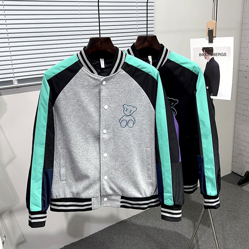 High Quality Fashion Vintage Style Outwear Embroidery Casual College Baseball Letterman Varsity Men's Jackets