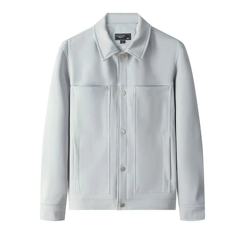 Fashion New High Quality Autumn and Winter Jacket Thick Windproof Warm Trendy Coat Loose Lapel Men's Jacket