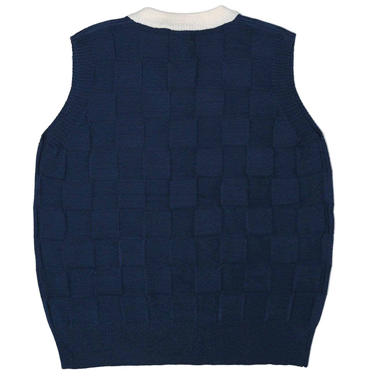 OEM&ODM Customized LOGO Spring New Fashion Fashion Casual Oversized V Neck Pullover Sleeveless Men's Sweater Vest