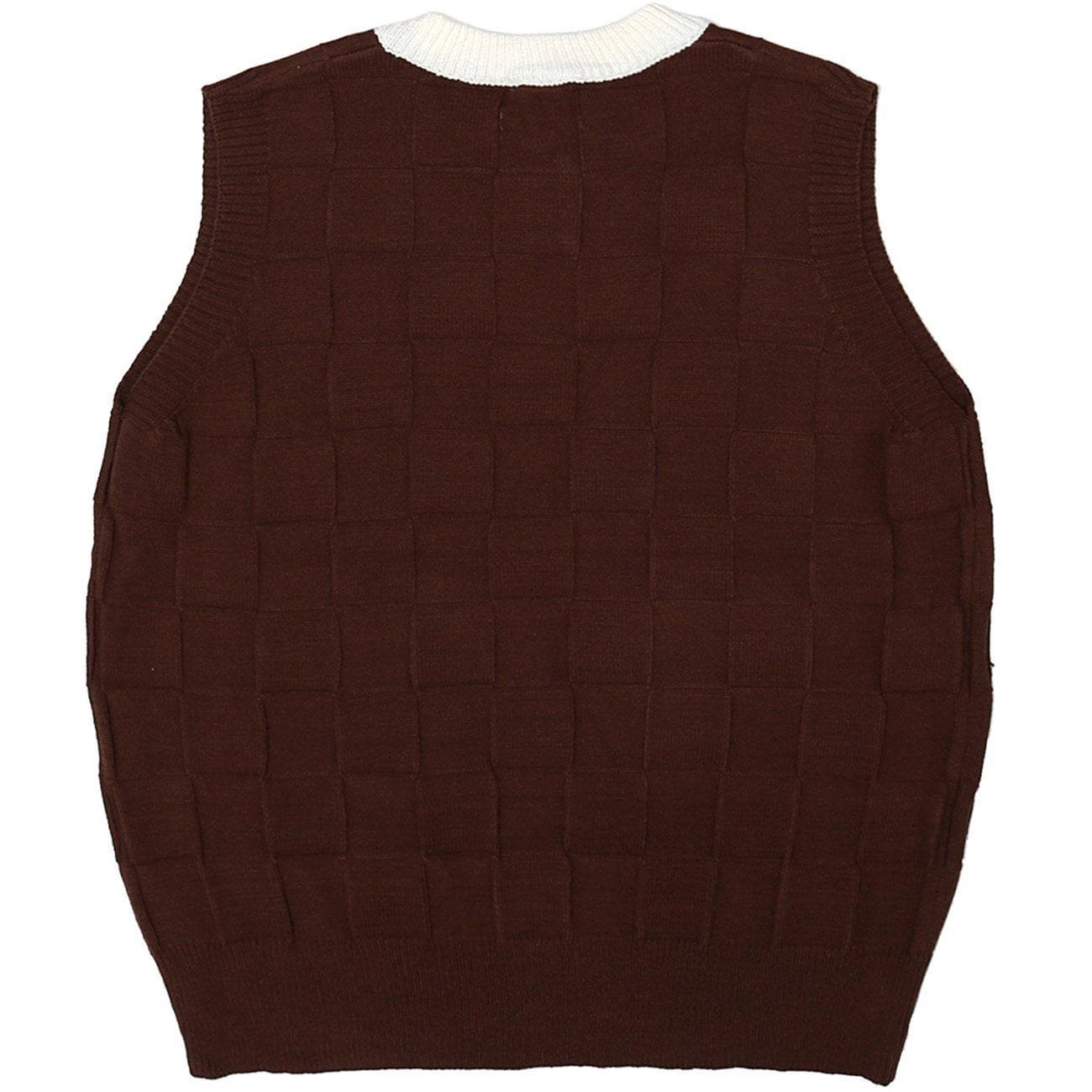 OEM&ODM Customized LOGO Spring New Fashion Fashion Casual Oversized V Neck Pullover Sleeveless Men's Sweater Vest