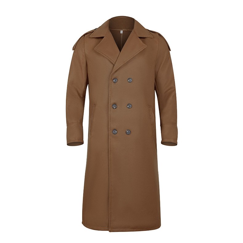 Winter Male Warm Long Coats Windproof Thick Double Breasted Men's Clothing Plus Size Trench Coats