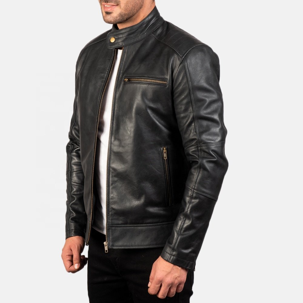 New Top Trend Fashion Original Leather Jacket Fashionable Style Men's Plus Size Outdoor Winter Leather Jackets Coats with Quilt